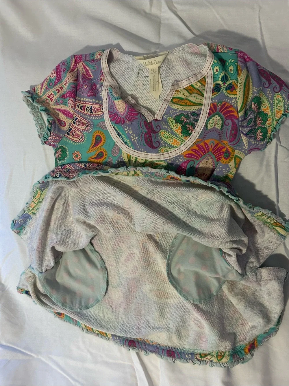Matilda Jane Multi-Color Paisley Short Sleeve dress